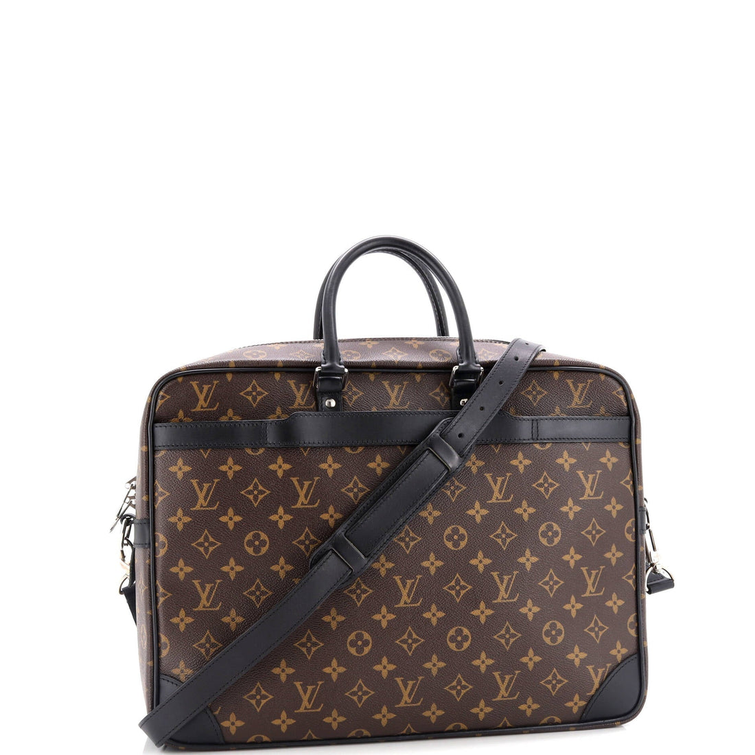 Porte-Documents Voyage Briefcase Macassar Monogram Canvas GM