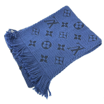 Louis Vuitton blue Monogram Wool Silk Shawl