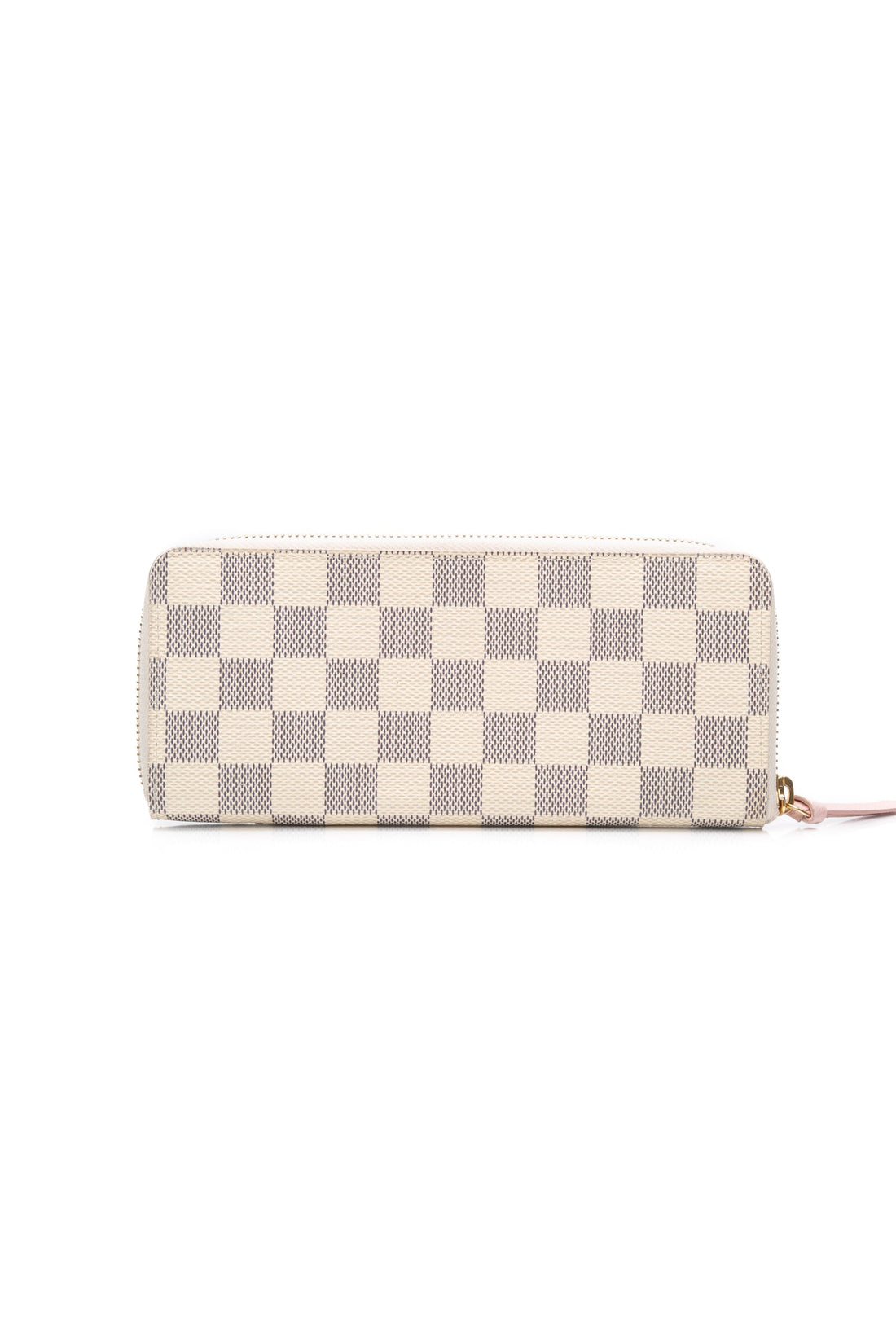 LOUIS VUITTON Rose Ballerine Damier Azur Clemence Wallet