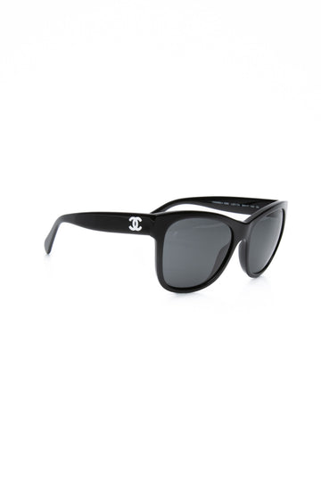 CHANEL Black Square CC Sunglasses (New)