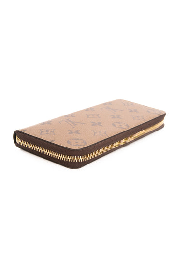 LOUIS VUITTON Monogram Reverse Clemence Wallet
