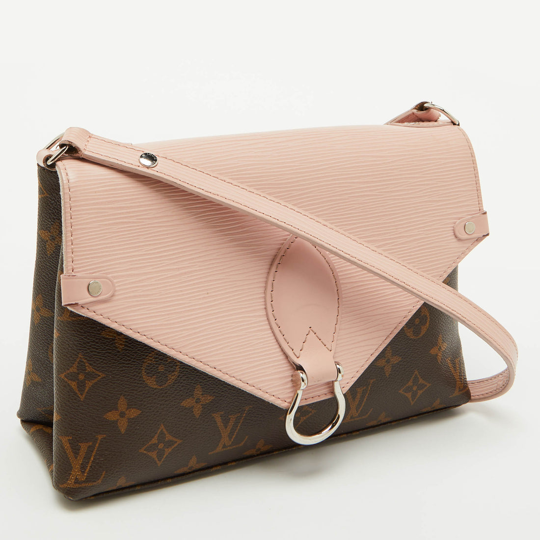 Louis Vuitton Rose Ballerine Epi Leather And Monogram Canvas Saint Michel Bag
