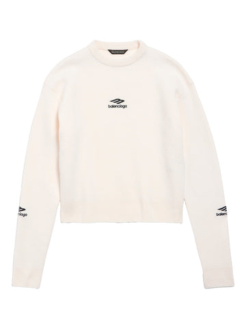 Balenciaga Women Wool Knitted Ski Crewneck