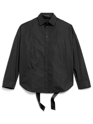 Balenciaga Women Cotton Poplin Lace-Up Shirt