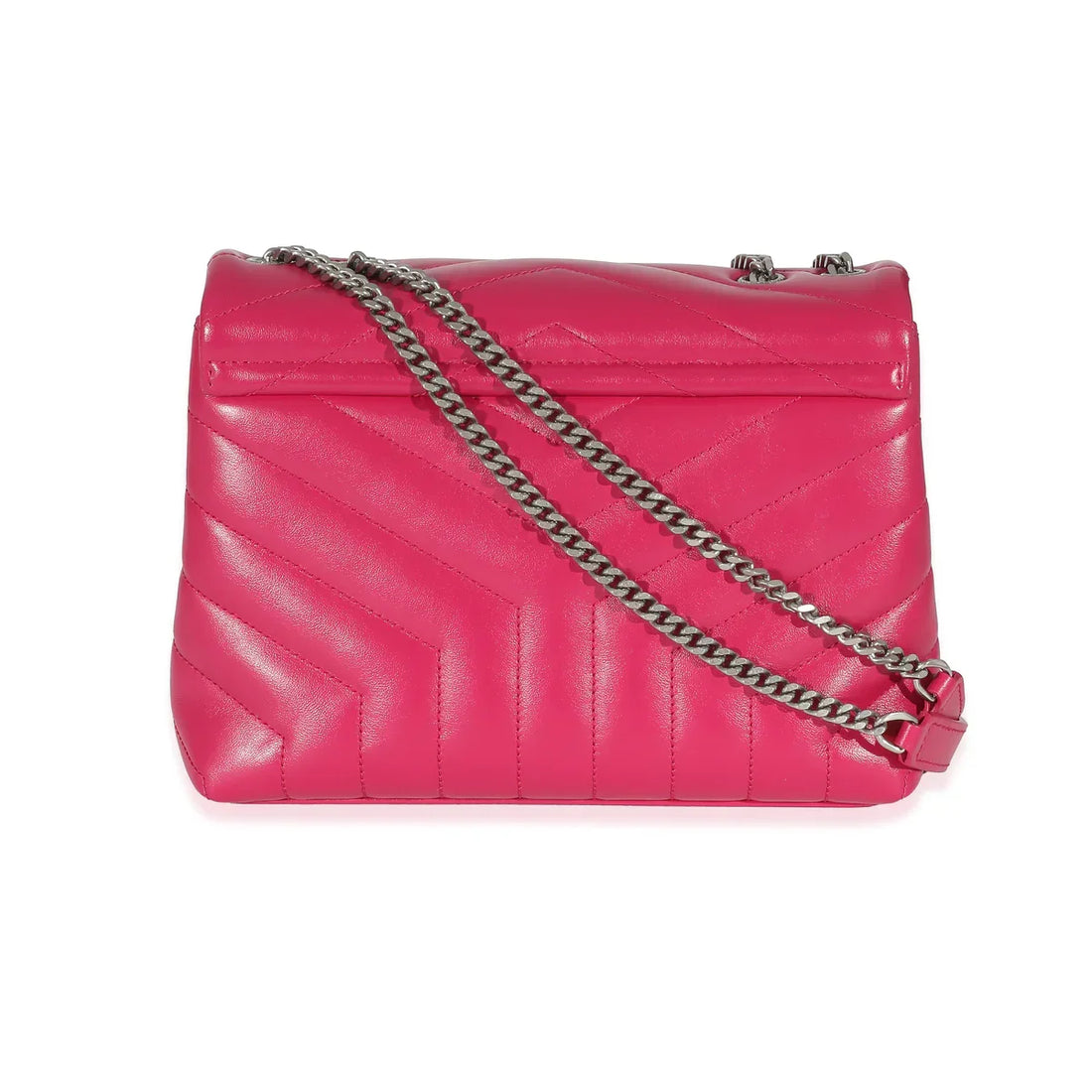 SAINT LAURENT - Fresh Fuchsia Calfskin Small Loulou