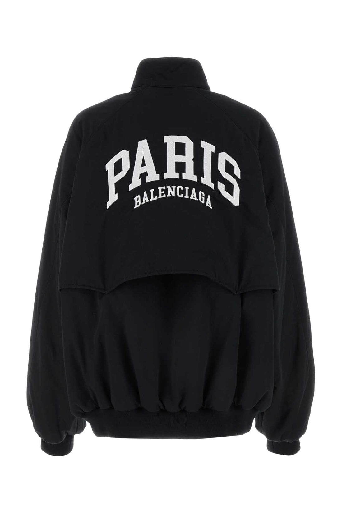 Balenciaga Women Black Cotton Oversize Jacket