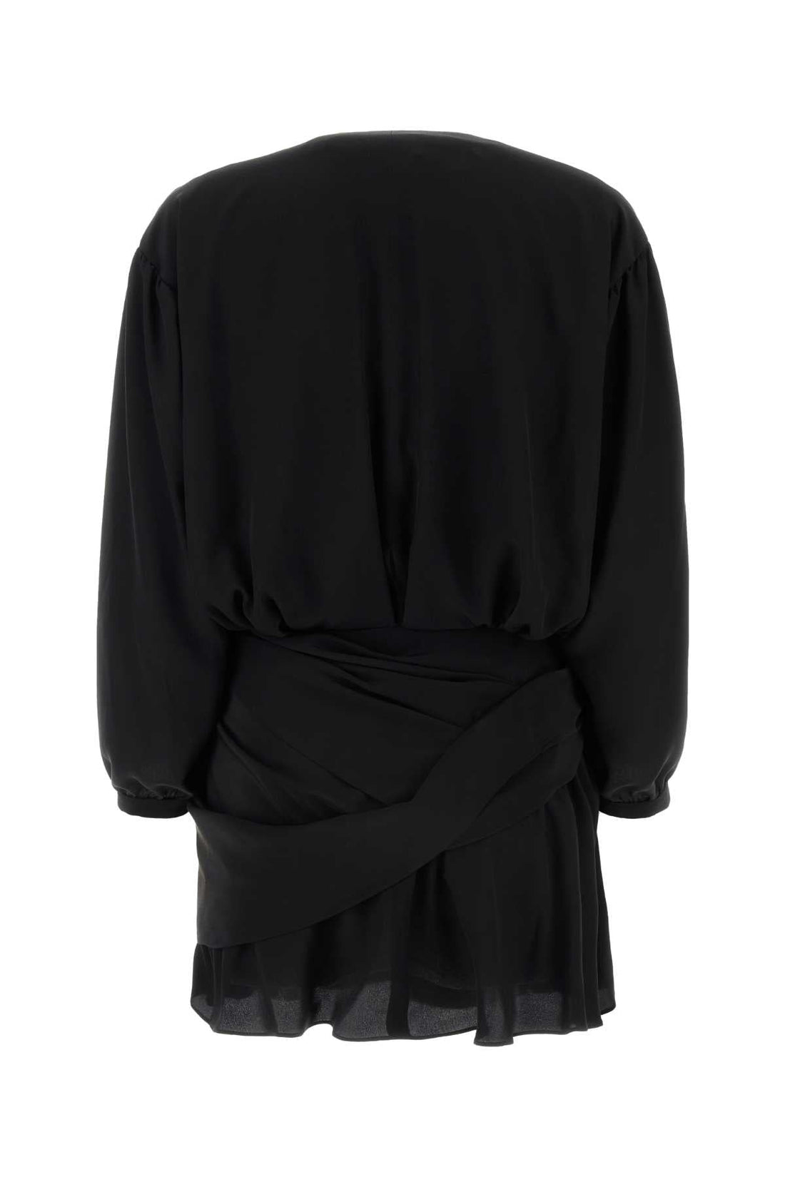 Balenciaga Women Black Crepe Mini Dress
