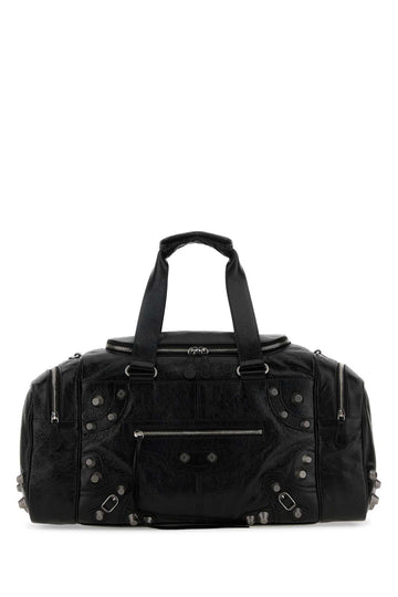 Balenciaga Women Black Leather Le Cagole Travel Bag