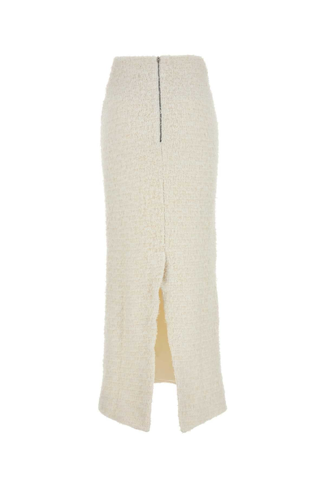 Balenciaga Women White Stretch Bouclã¨ Skirt