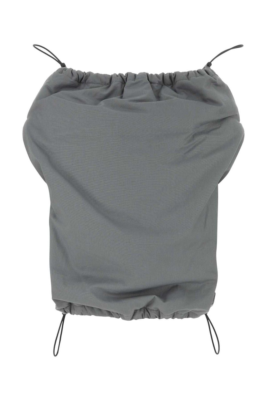 Balenciaga Women Grey Cotton Shoe Bag Top