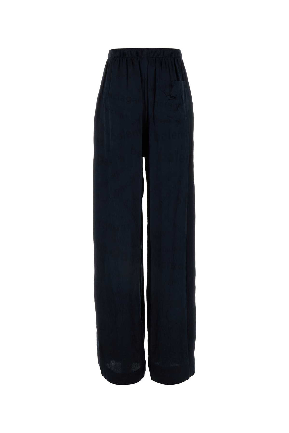 Balenciaga Women Midnight Blue Silk Pyjama Pant