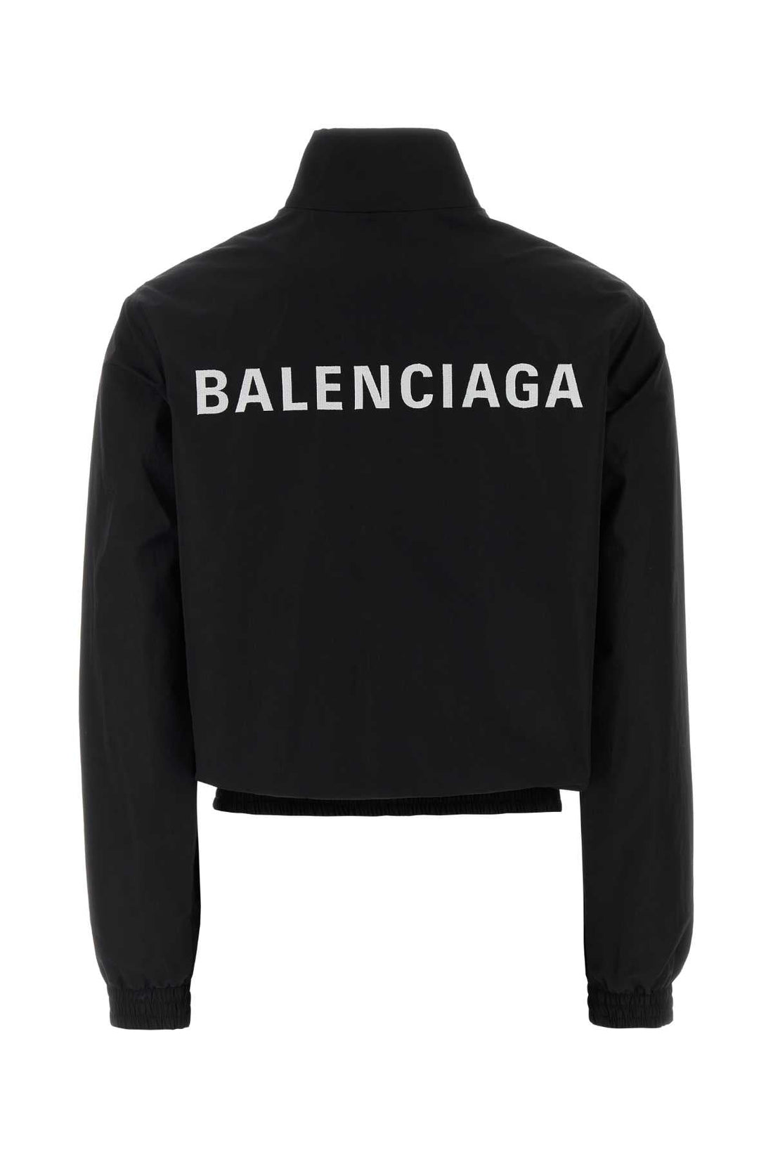 Balenciaga Women Black Cotton And Nylon Windbreaker