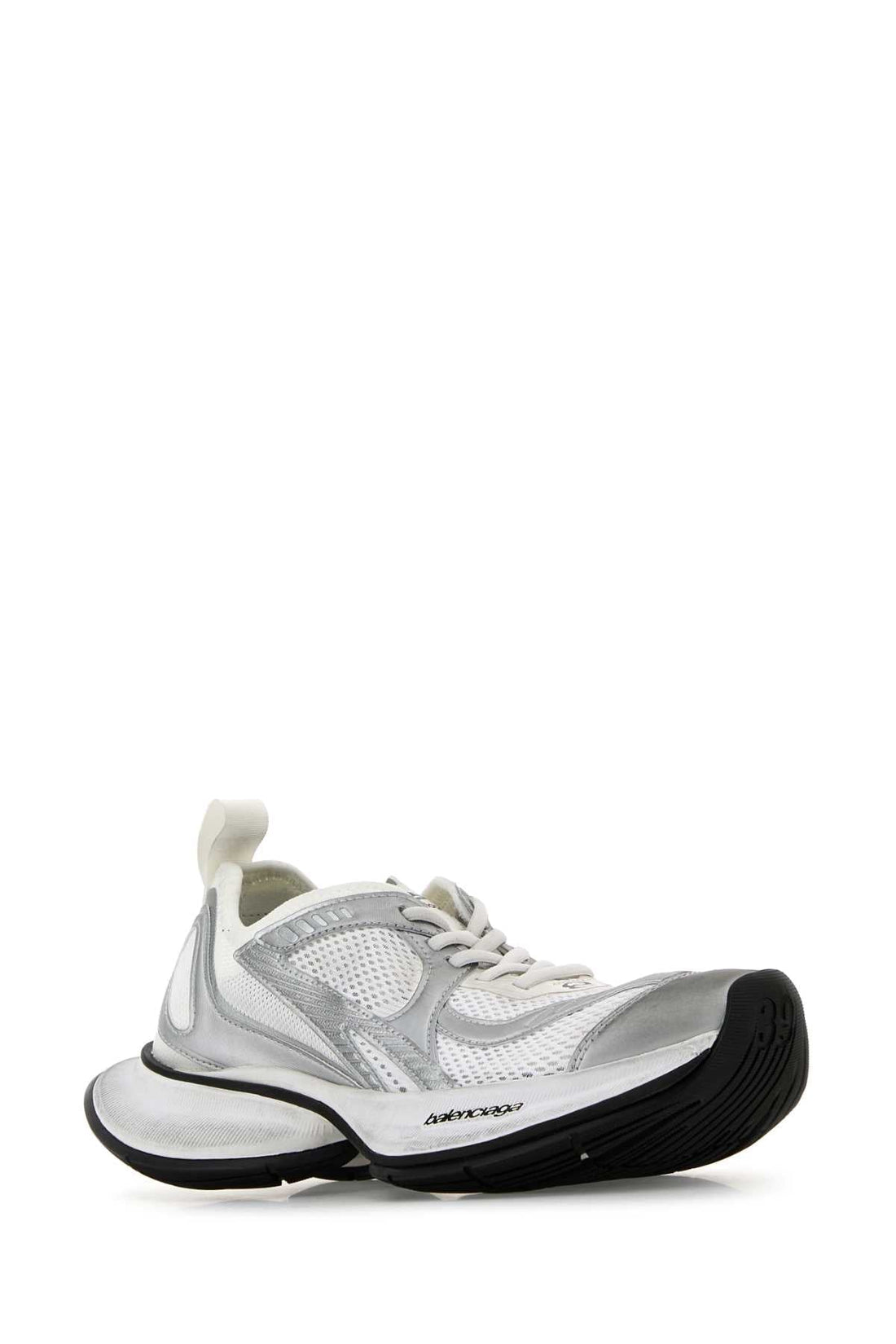 Balenciaga Women Two-Tone Mesh And Fabric Circuit Sneakers