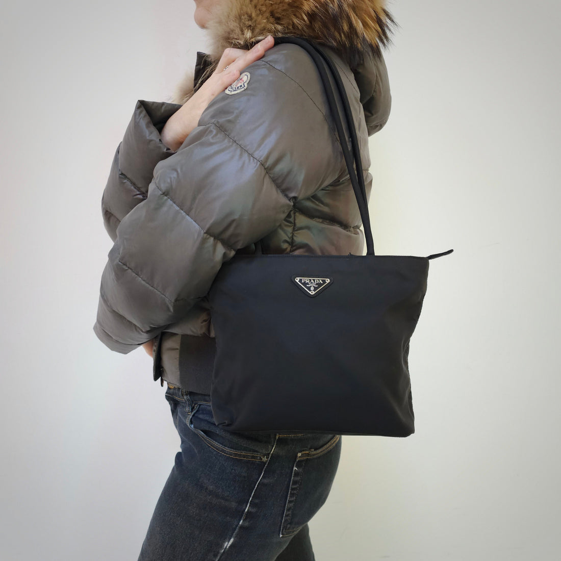 Prada Black Nylon Handbag TWS