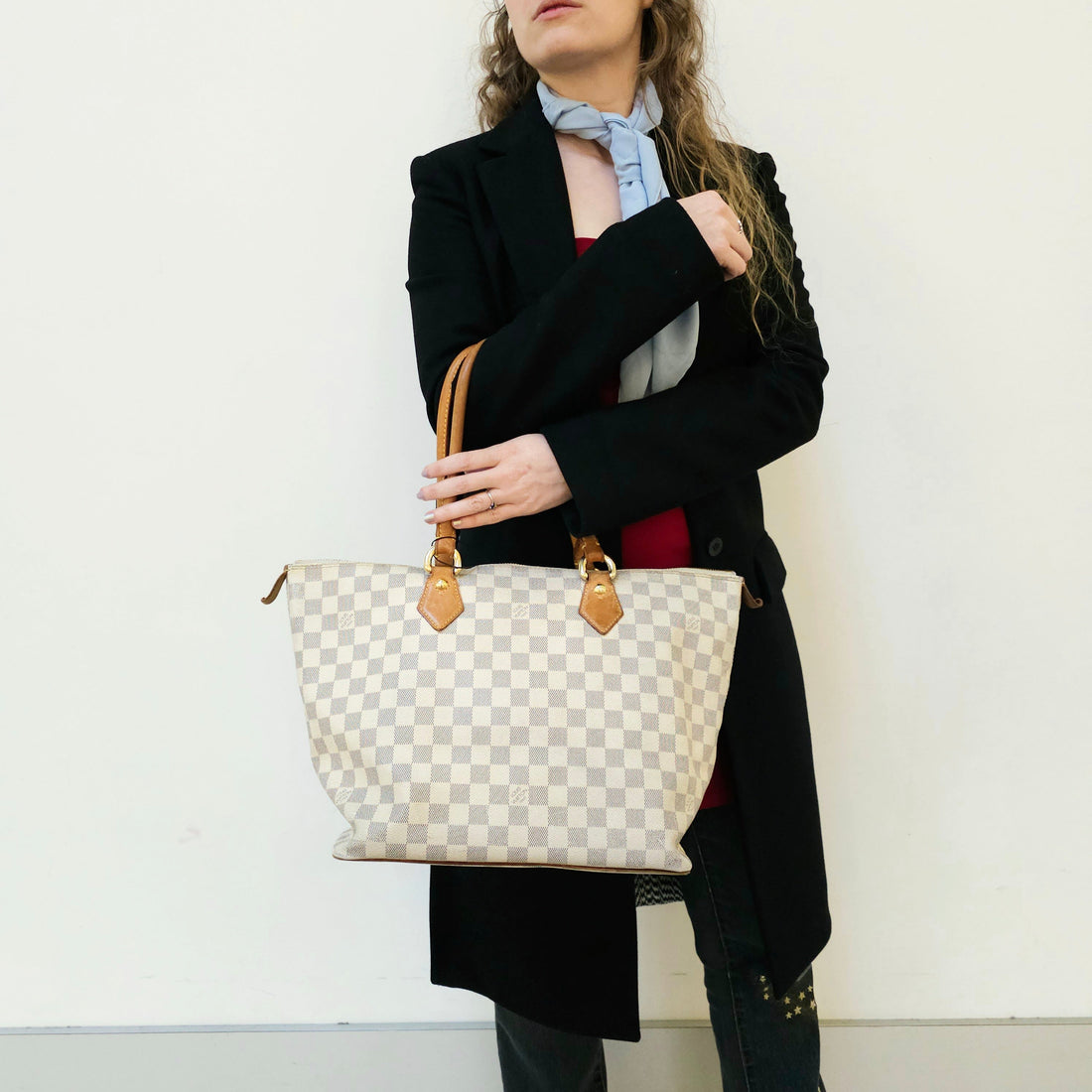 Louis Vuitton Damier Azur Saleya MM Tote TWS