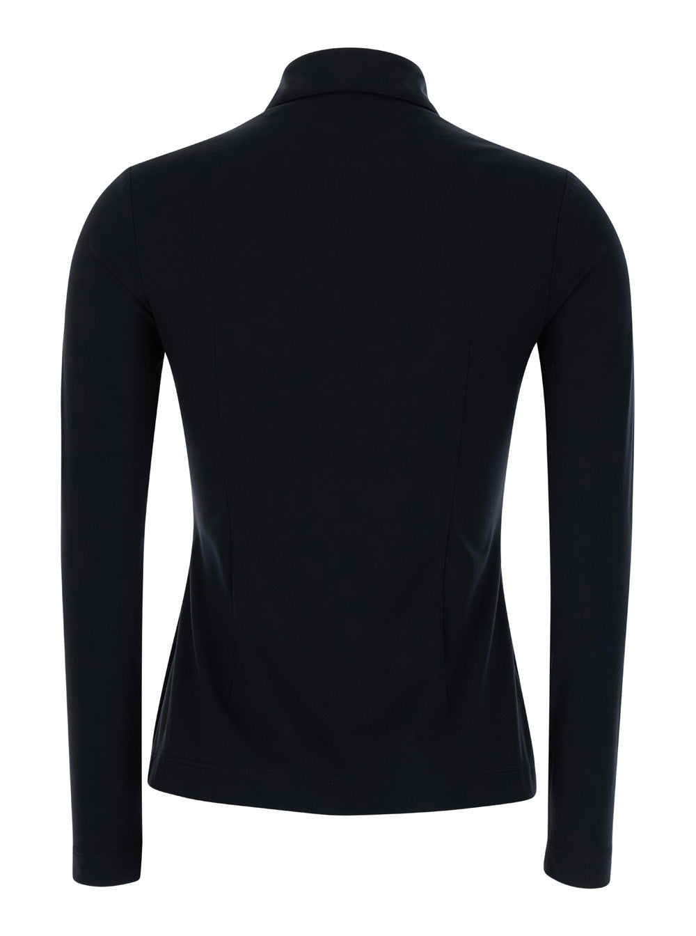Balenciaga Women Black Elastic Shirt In Techno Fabric Stretch Woman