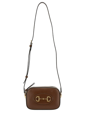 Gucci Women 'Small Gucci Horsebit 1955' Brown Shoulder Bag With Horsebit Detail In Leather Woman