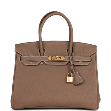BIRKIN 30 ETOUPE TOGO GOLD HARDWARE