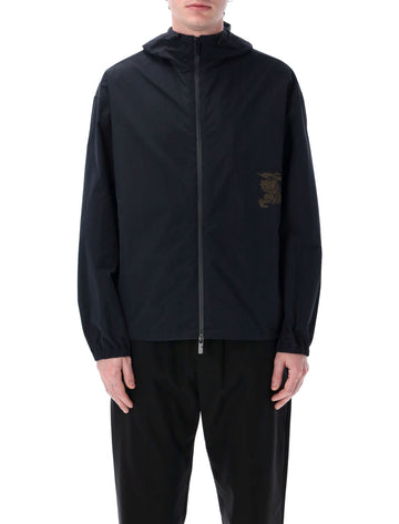 BURBERRY Men's Oversized Hooded Jacket - Size L