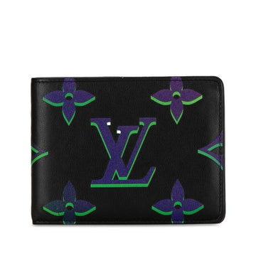 Louis Vuitton  Noir Leather Bill Wallet (Bi-Fold)