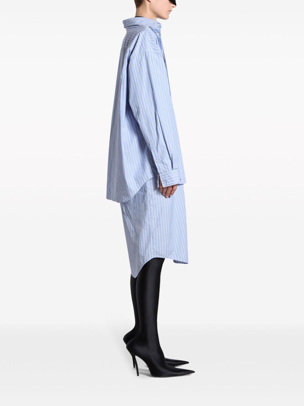 Balenciaga Women Abito Chemisier Layered Bb Classic