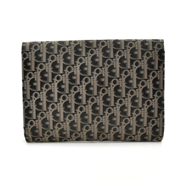 Weaved Monogram Jacquard Fabric Clutch Bag