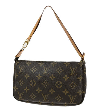 Louis Vuitton Pochette Accessoire  Canvas Clutch Bag