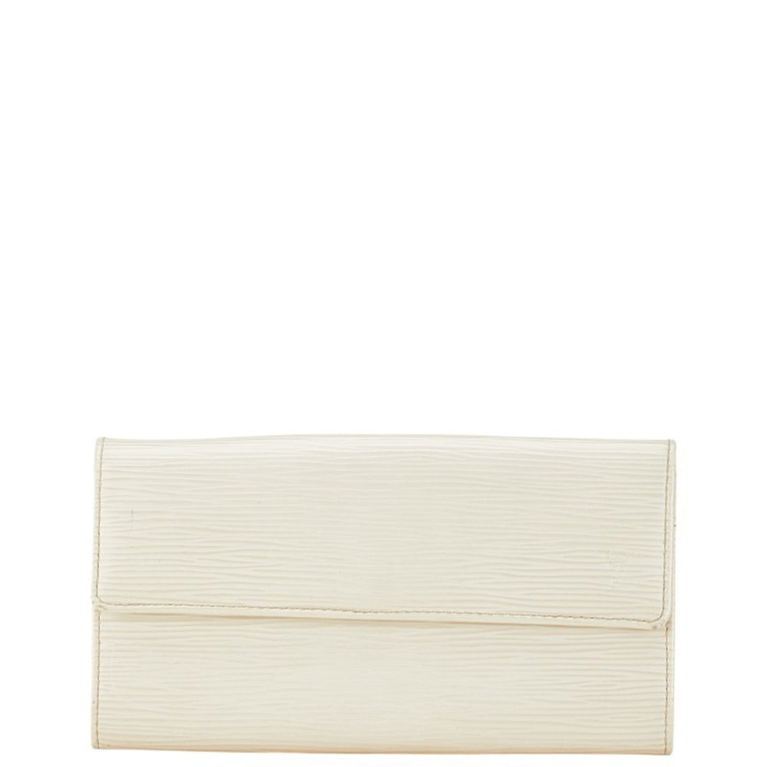 Louis Vuitton Lv ivory  Leather Long Wallet (Bi-Fold)