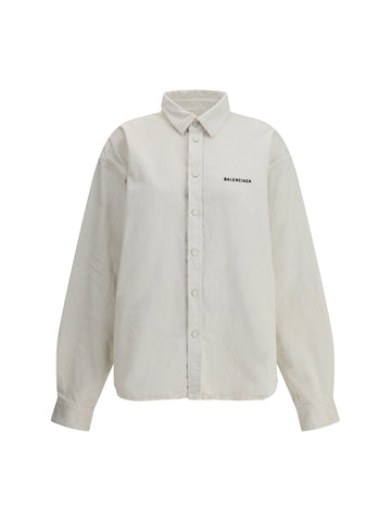 Balenciaga Women Denim Shirt Jacket