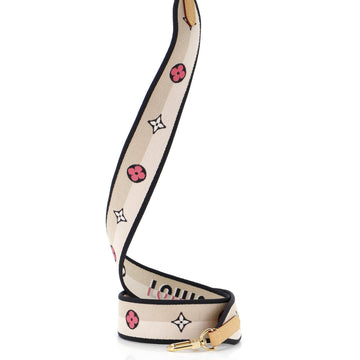 Logo Shoulder Strap Jacquard Wide