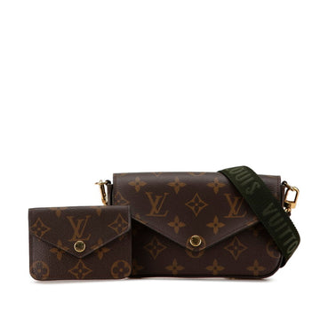 Louis Vuitton  Pvc Leather Pochette Shoulder Bag