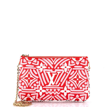 Double Zip Pochette Limited Edition Crafty Monogram Giant