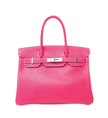 HERMES- BIKRIN 30 ROSE TYRIEN EPSOM PALLADIUM HARDWARE