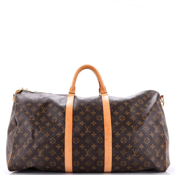 Keepall Bandouliere Bag Monogram Canvas 55