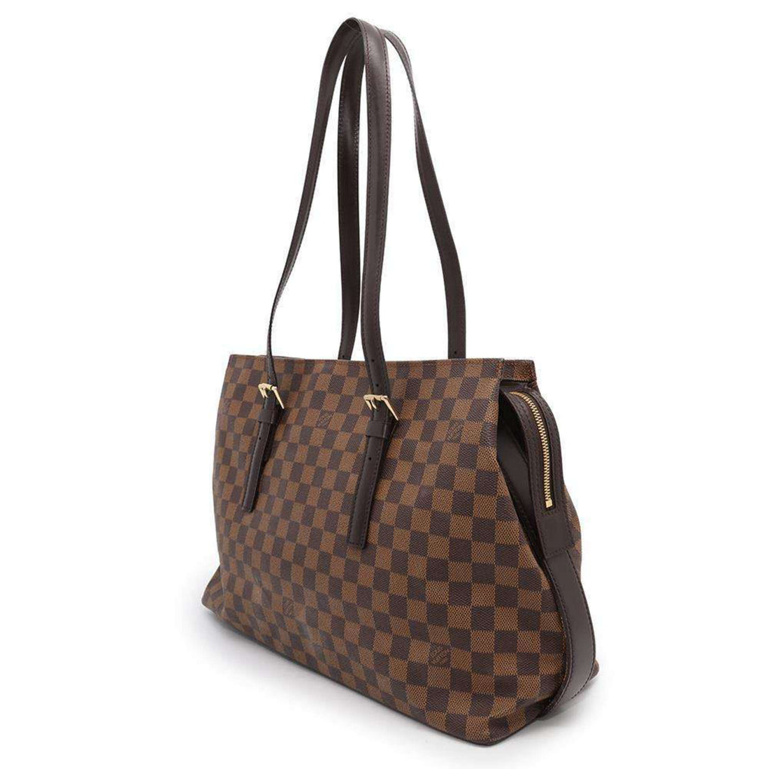 Louis Vuitton Damier Damier Canvas Ebene  Color Damier Canvas Shoulder Bag Tote Bag