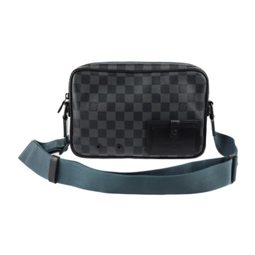 Louis Vuitton Damier Graphite  Damier Graphite Leather Handbag Shoulder Bag
