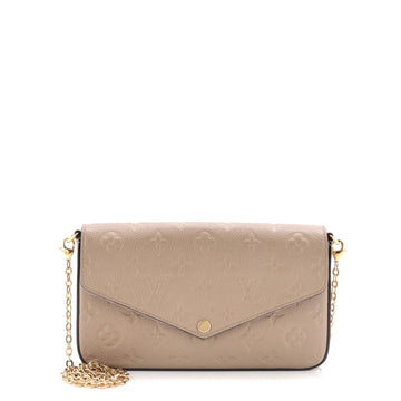 Felicie Pochette Monogram Empreinte Leather