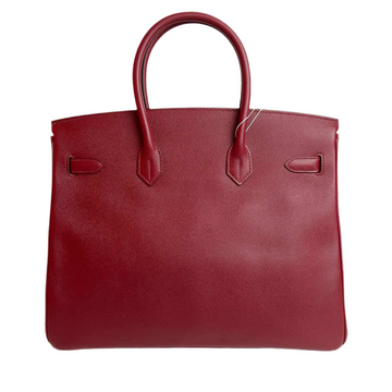 HERMES - BIRKIN 35 ROUGE GRENAT EPSOM GOLD HARDWARE