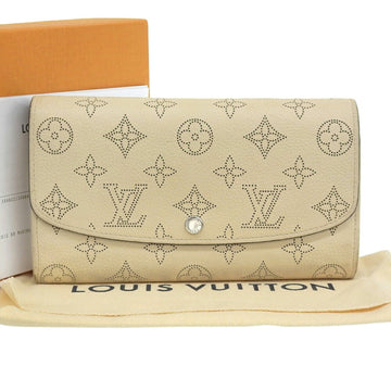 Louis Vuitton Mahina  Lv ivory Monogram Mahina Leather Long Wallet (Bi-Fold)