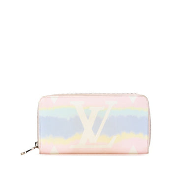 Louis Vuitton  pink Pvc Leather Long Wallet (Bi-Fold)