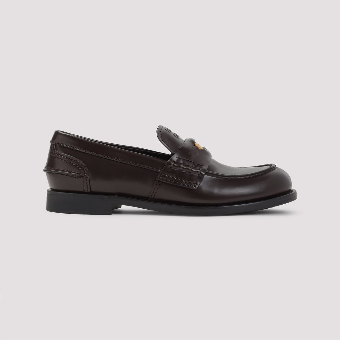 MIU MIU Leather Loafers for Women - FW25 Collection