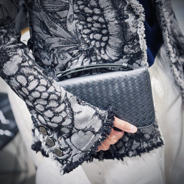 Bottega Veneta Intrecciato Handle Long Wallet TWS
