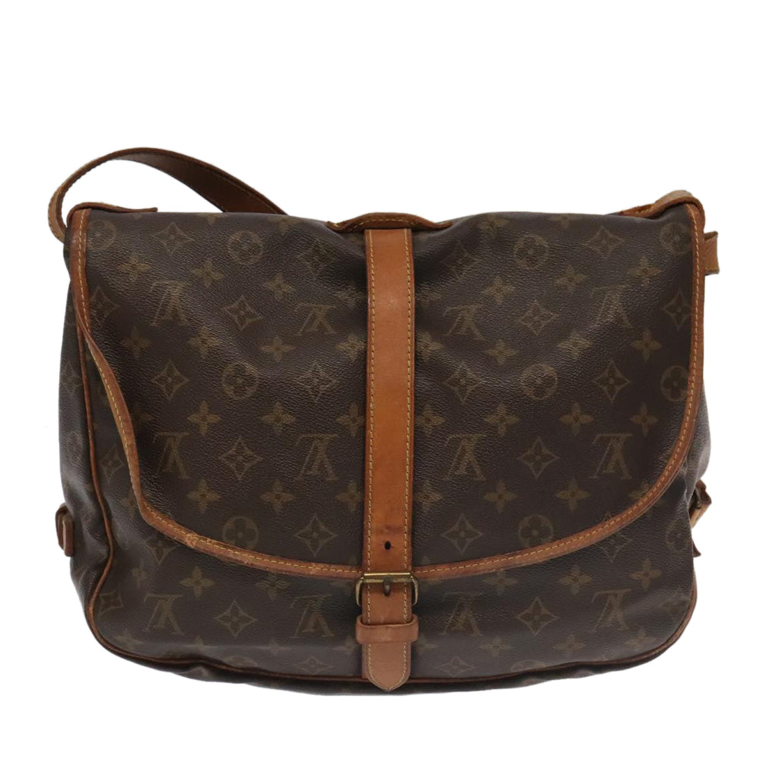 Louis Vuitton Saumur 35  Canvas Shoulder Bag