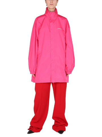 Balenciaga Women Logo Print Windbreaker