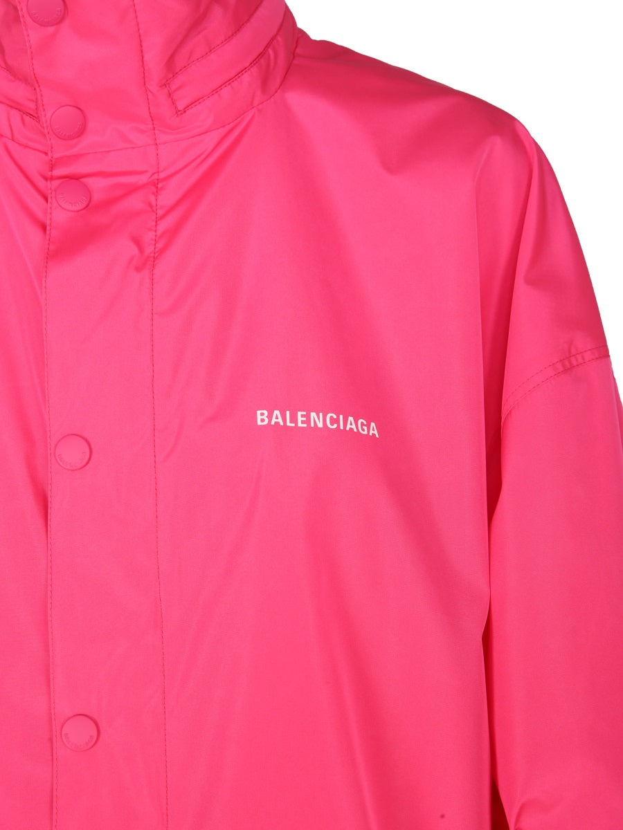 Balenciaga Women Logo Print Windbreaker