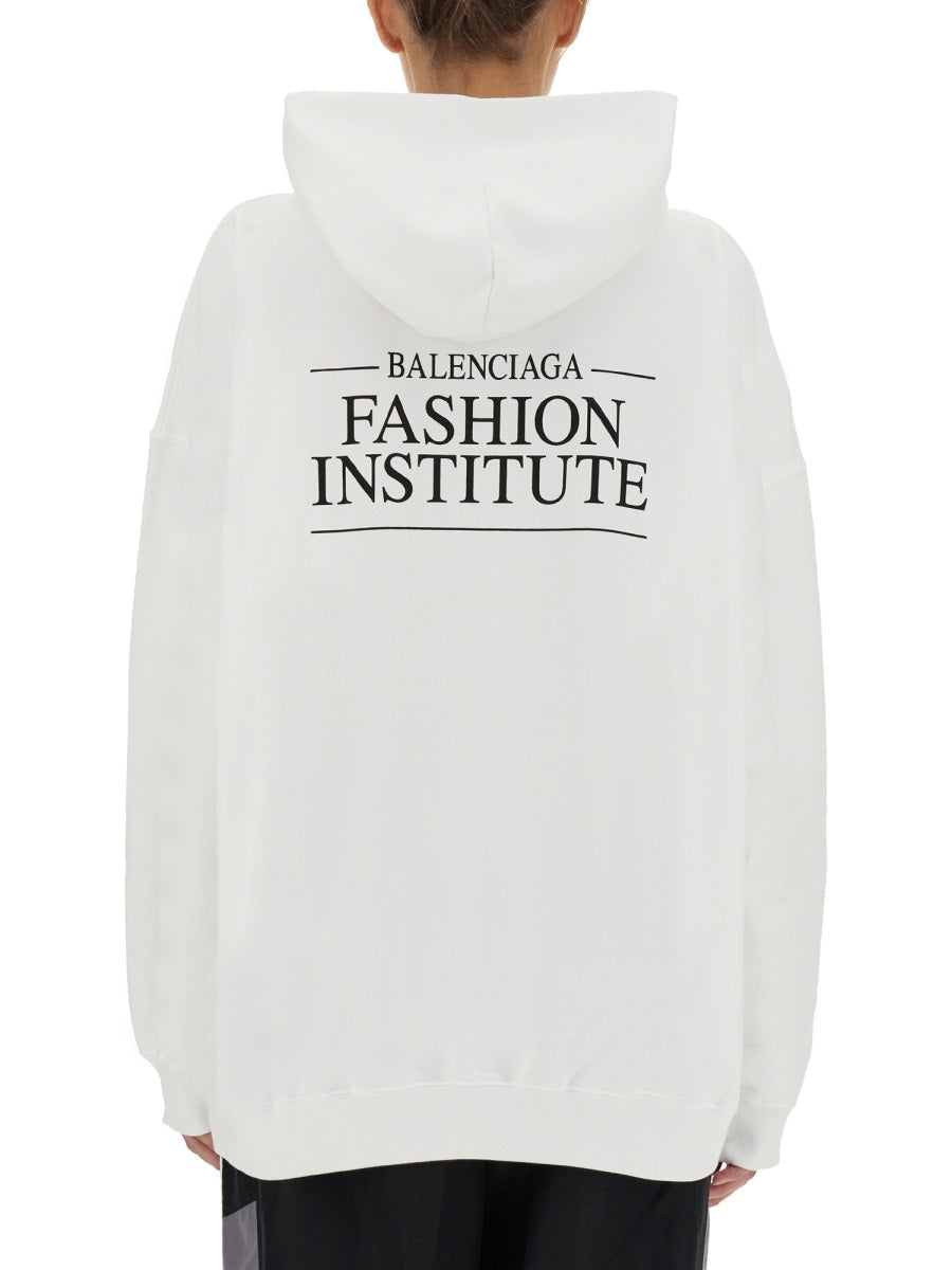 Balenciaga Women Fashion Institute Large Fit Sweatshirt