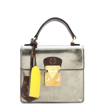 Spring Street NM Handbag Monogram Vernis with Monogram Canvas and Epi Leather