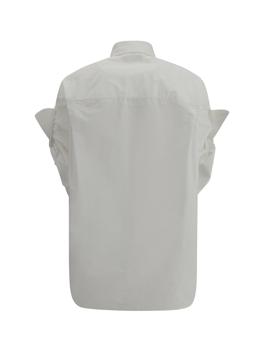 Balenciaga Women Oversized Shirt With Short Sleeves