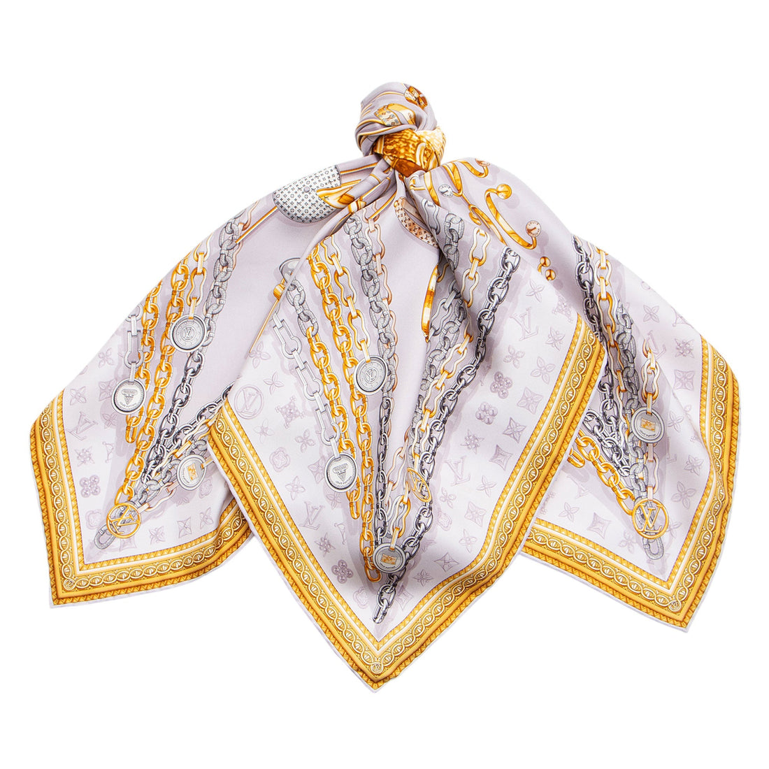 Louis Vuitton Silk Carres Jean Vendome 90cm Scarf