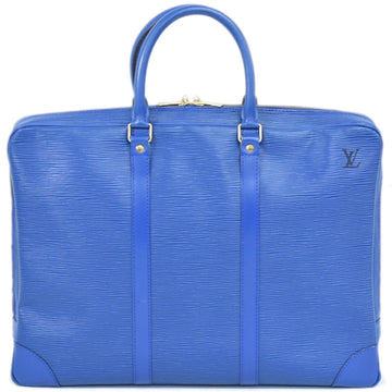 Louis Vuitton Porte Documents Voyage  Leather Handbag